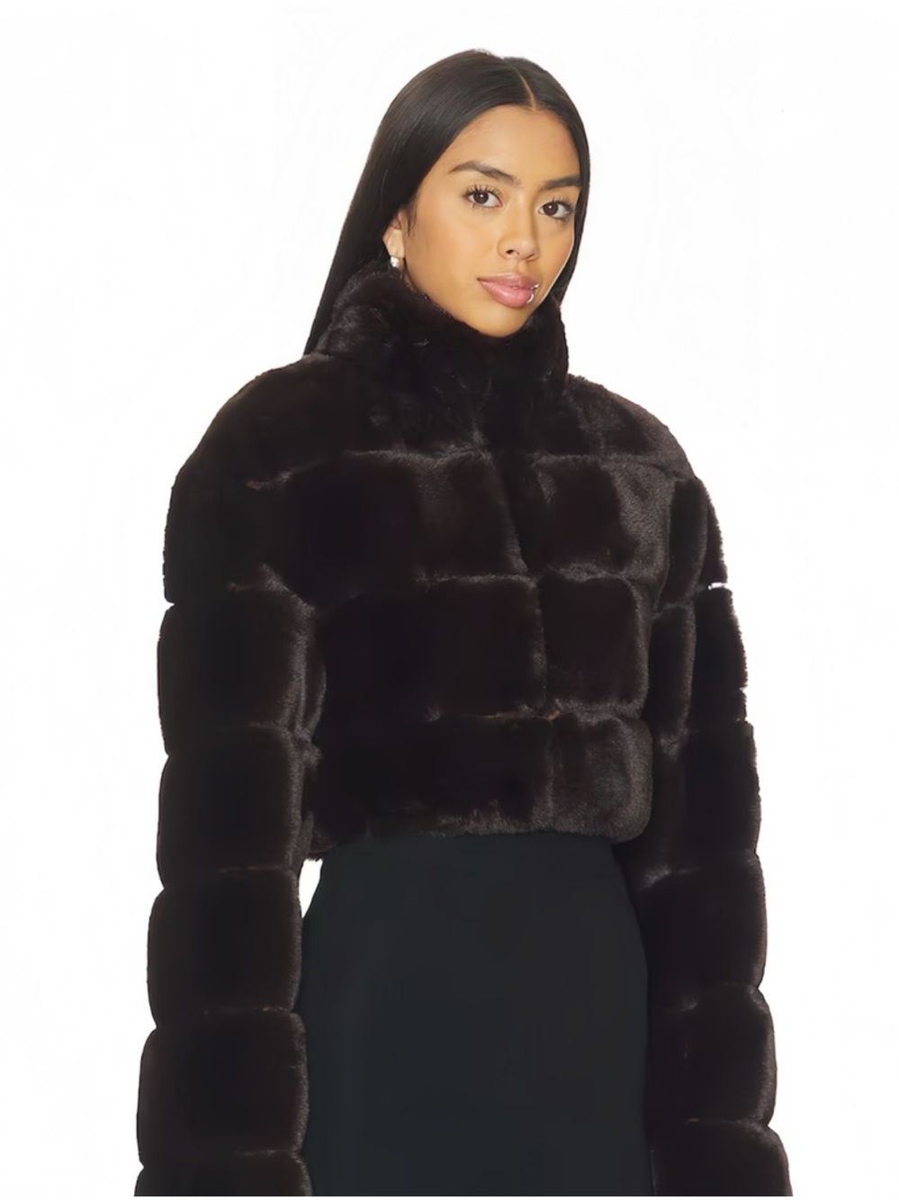 Revolve Faux Fur Cropped Jacket